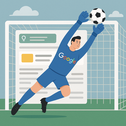 Google Gardien de but du web contrôle-min